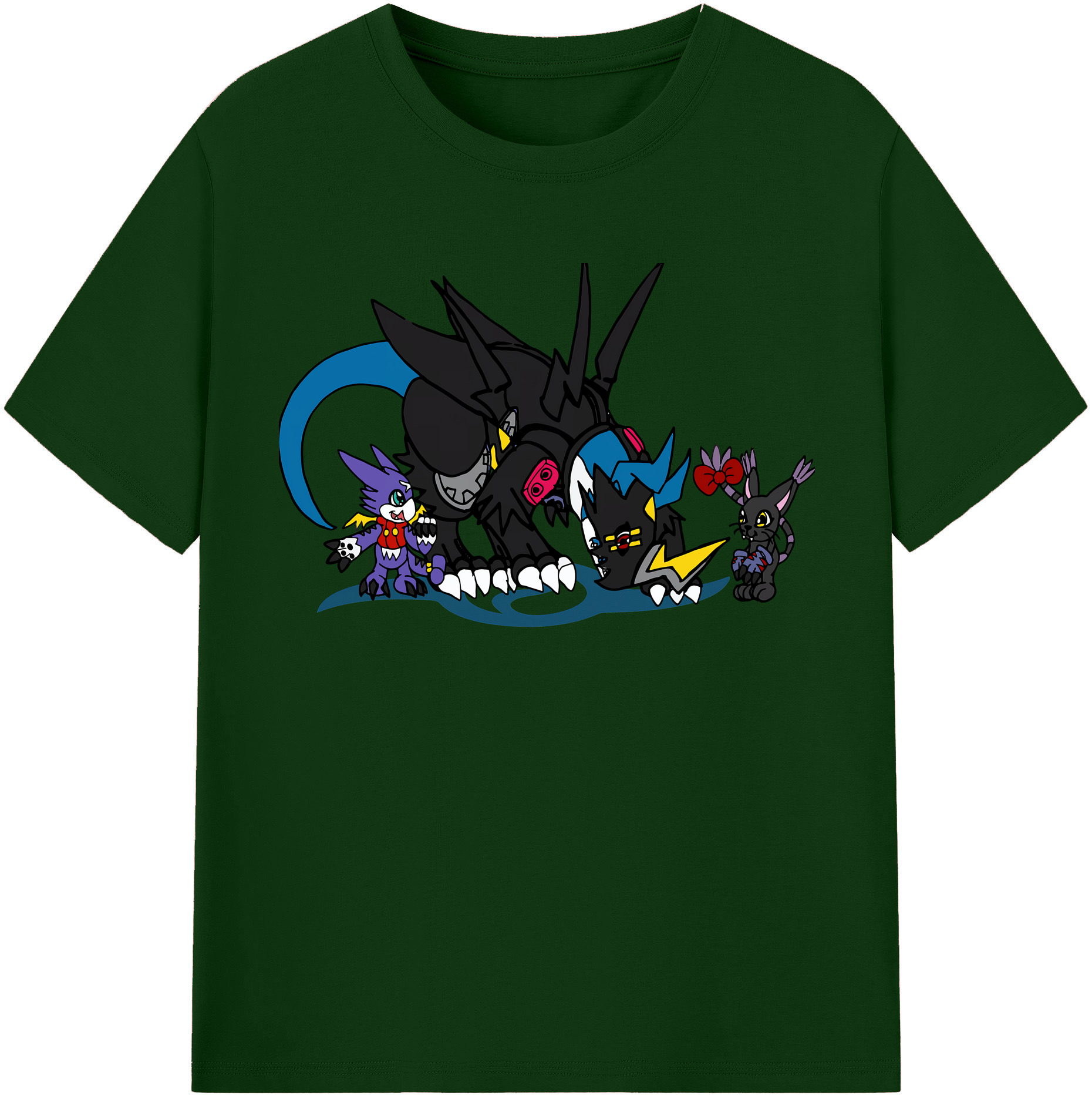 （画像用） Digimon デジタルモンスター/デジモン 綿100％半袖Tシャツ（フロントプリント）